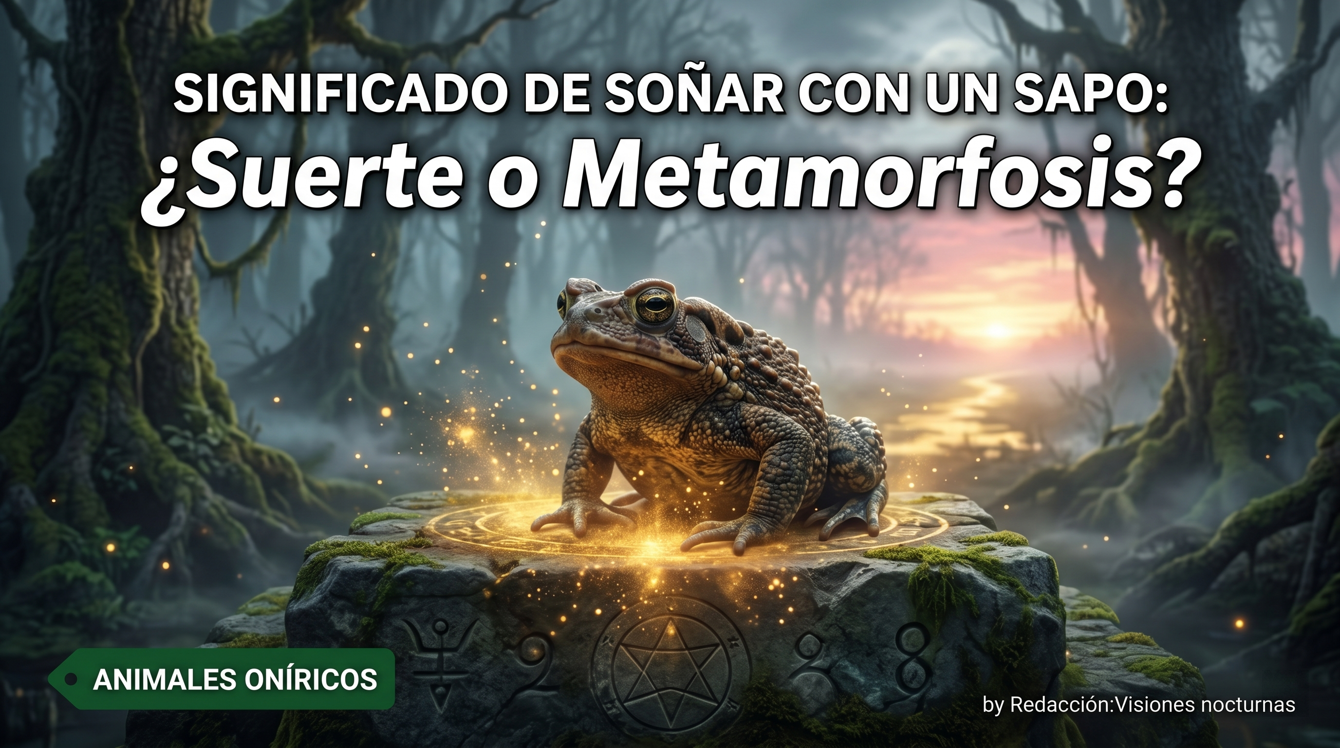 Significado de soñar con un sapo